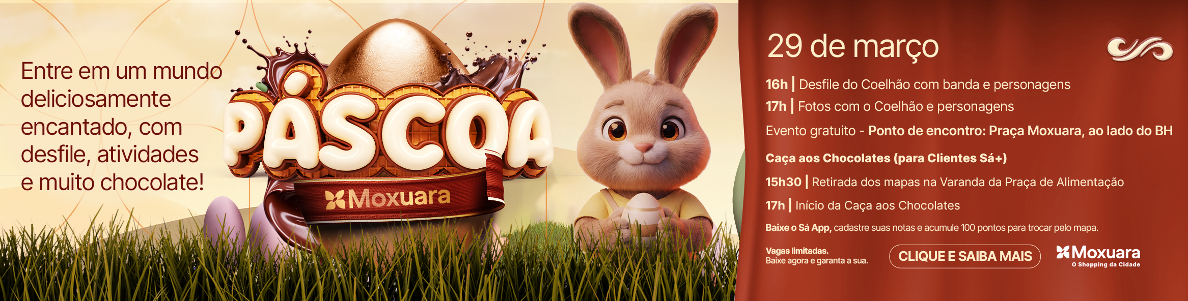 Imagem de banner da novidade Páscoa Moxuara 2026